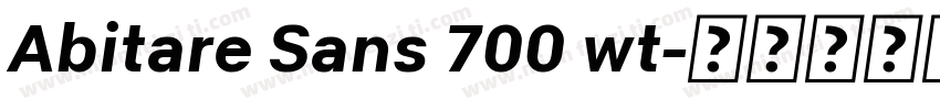 Abitare Sans 700 wt字体转换
